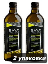 Масло оливковое Baya Extra Virgin холодный отжим 1 л x 2 шт