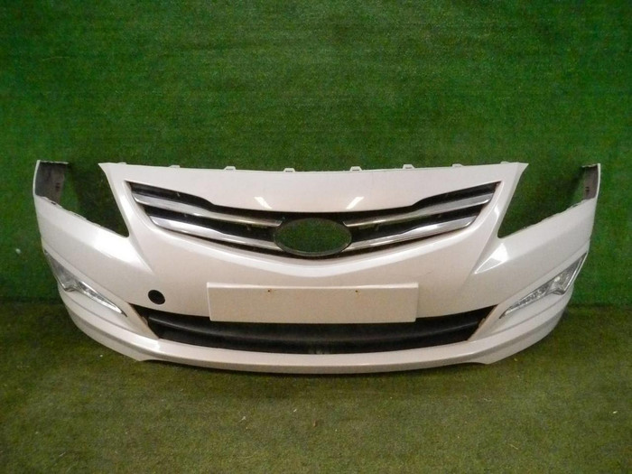 Бампер передний Hyundai Solaris 1 (2014-2017) (В сборе)