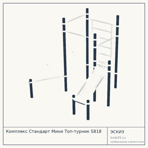 Комплекс Стандарт Мини Топ-турник S818