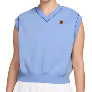 Женская теннисная жилетка Nike Court Collection Fleece - aluminium