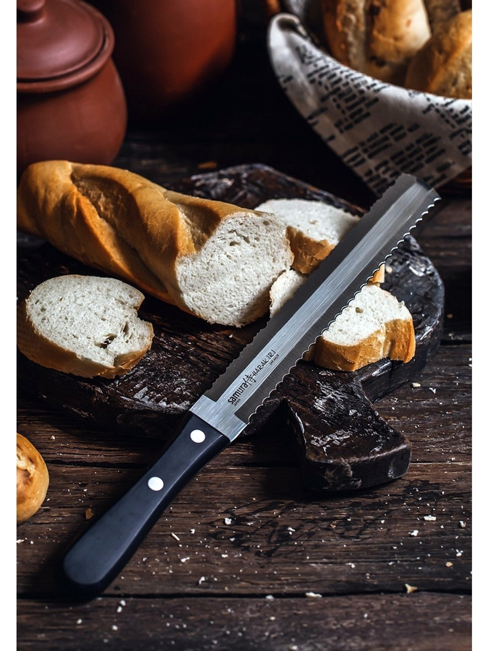 Нож для замороженных продуктов Samura Harakiri SHR-0057B
