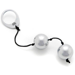Тяжелые металлические вагинальные шарики Silver Metal Ben Wa Balls (Цвет: серебро)