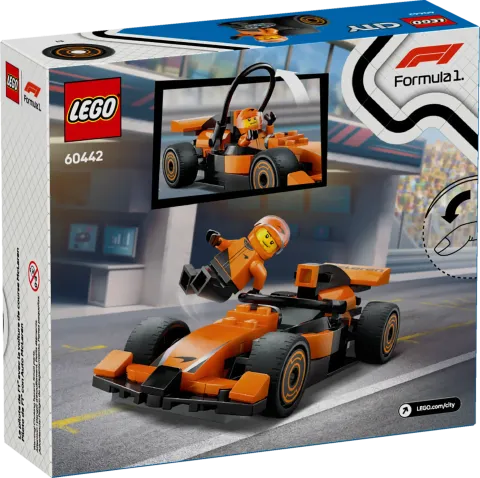 Конструктор LEGO City 60442 Гонщик Формулы-1 на гоночном автомобиле McLaren