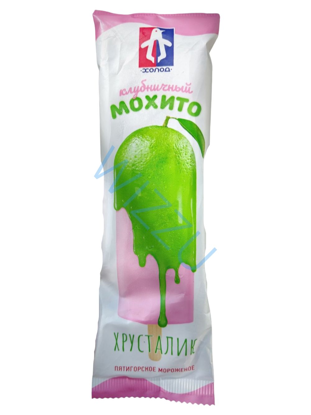 Пятигорское мороженое Клубничный мохито Хрусталик 70гр