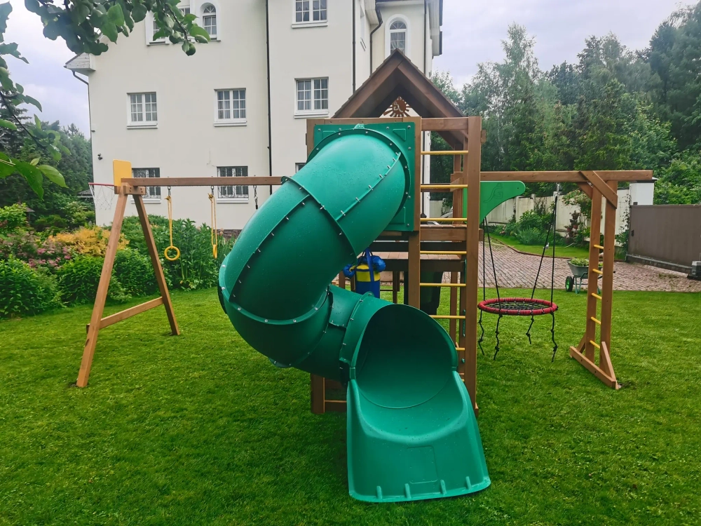 Детская площадка Крафт Про-4 с трубой мод.2