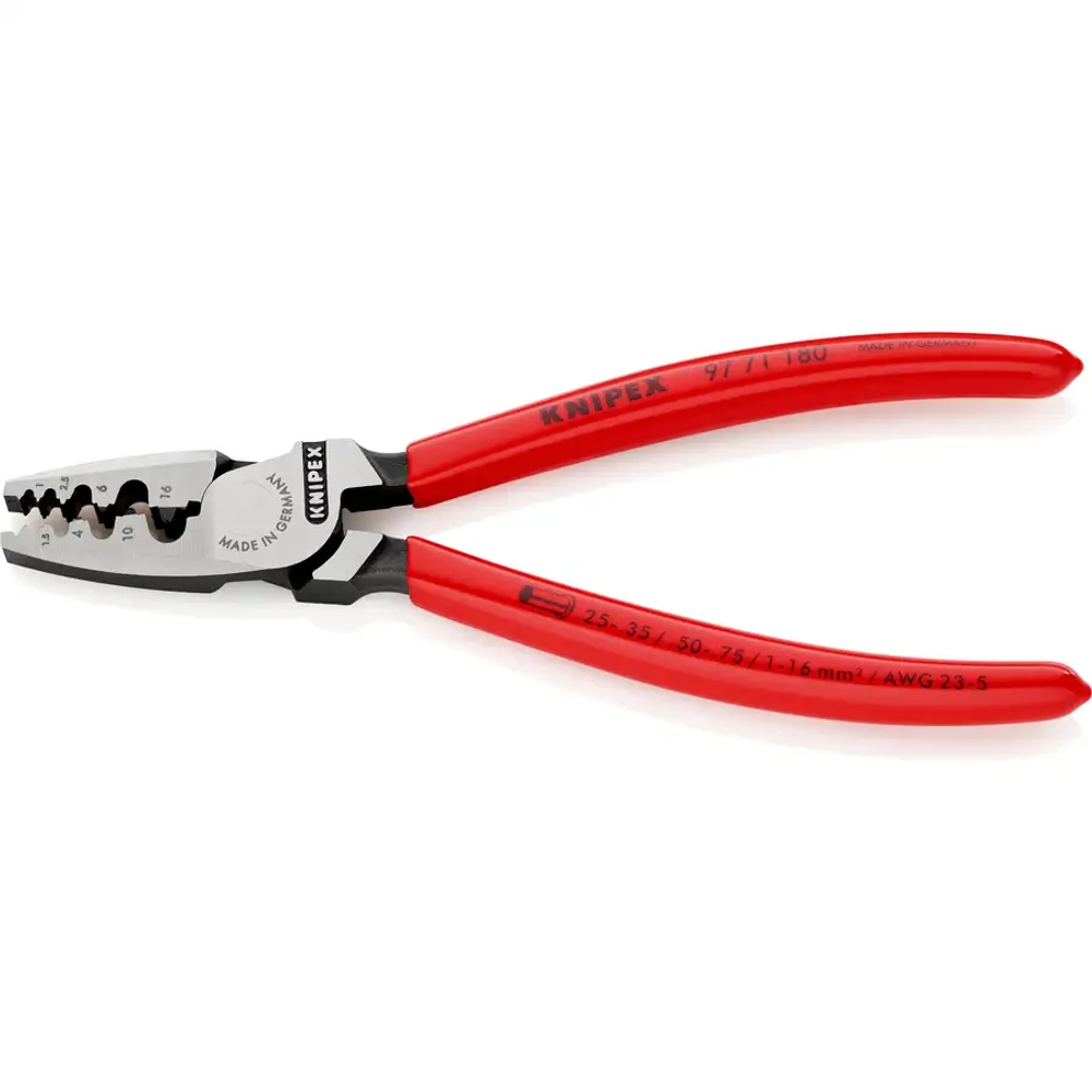 Инструмент для обжима контактных гильз 180 мм Knipex 97 71 180