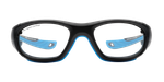 Спортивные очки с диоптриями Rec Specs / Rs-40 / Matte Black / Cyan / детские до 10 лет