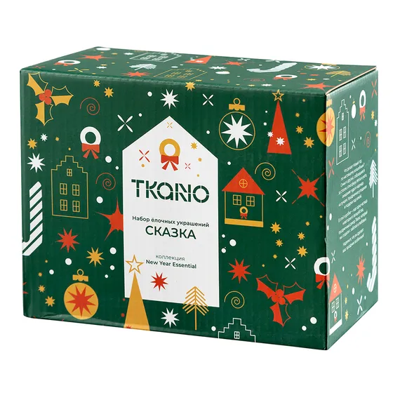 Набор ёлочных украшений Сказка из коллекции new year essential, 4шт