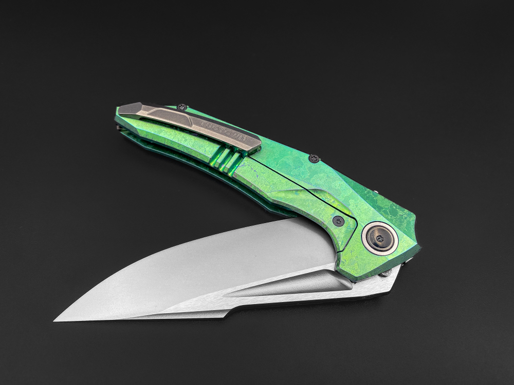 Складной нож Guerrero [M390 green CrystalTi green carbon]