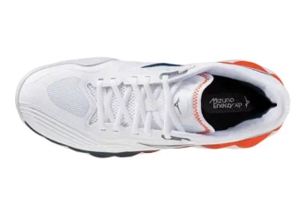 Мужские кроссовки теннисные Mizuno Wave Enforce Tour 2 AC - white/insignia blue/orange