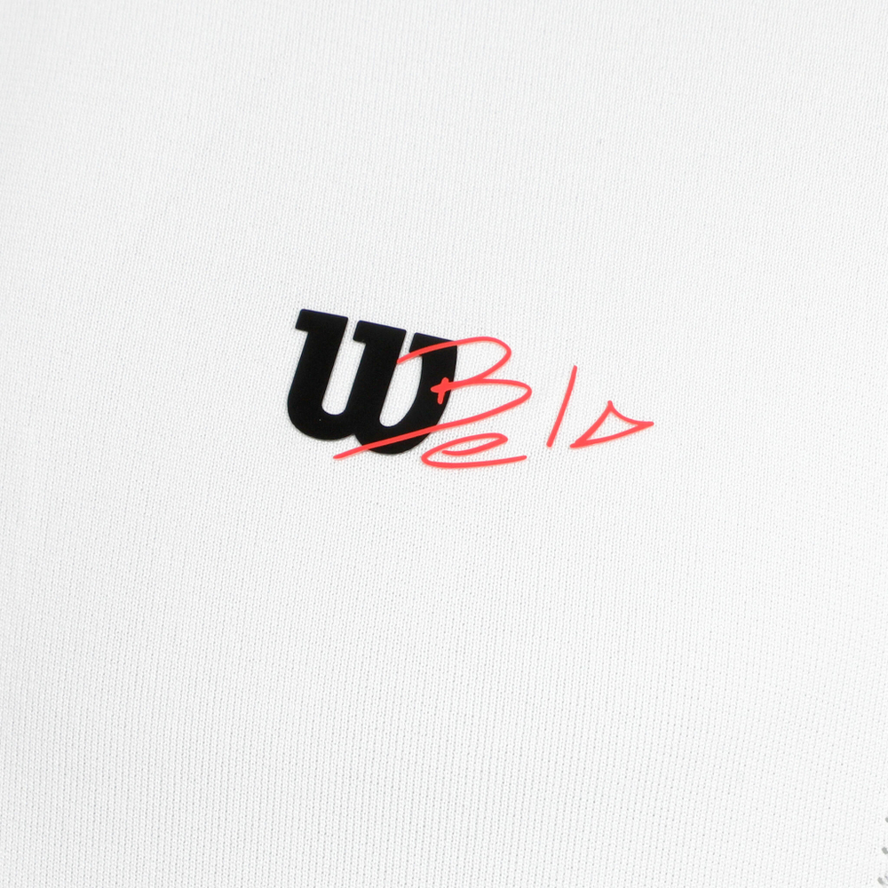 Мужское теннисное поло Wilson Series Seamless Henley Half-Zip 2.0 Polo Men - White, Black