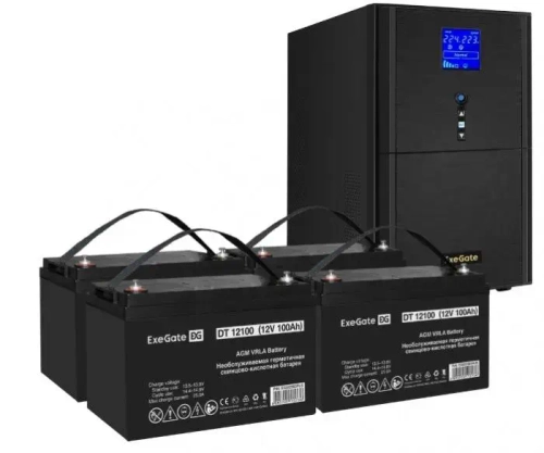 Комплект Exegate SZ-3000.LCD.AVR.3SH.1C13.RJ.USB