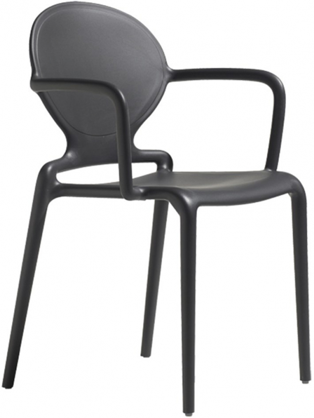 Кресло пластиковое Scab Design Gio, антрацит
