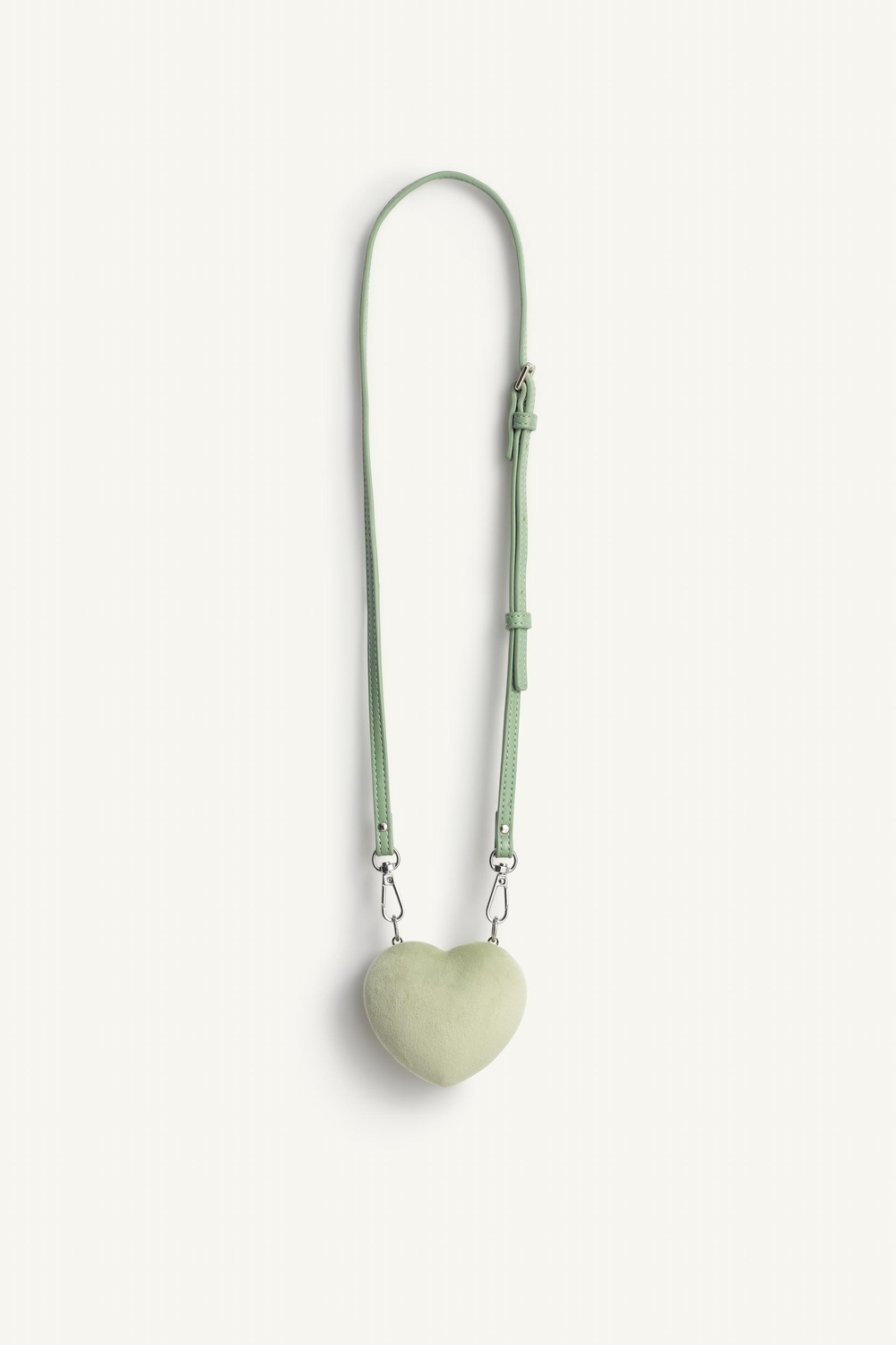 ZARA СУМКА В ФОРМЕ СЕРДЦА - LIMITED EDITION, ЗЕЛЕНЫЙ