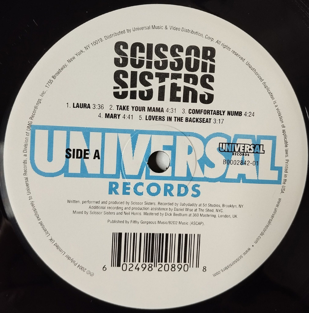 Винтажная виниловая пластинка LP Scissor Sisters (USA 2004)
