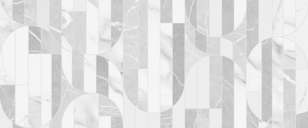 Моделло бел низ 02 / Modello white wall 02  250х600 (1-й сорт)