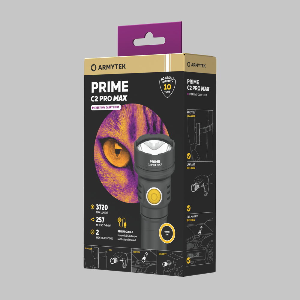 Фонарь Armytek Prime C2 Pro Max Magnet USB (Warm)
