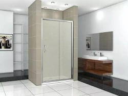 Душевая дверь в нишу Bas Infinity WTW-120-G-CH 120*185 с поддоном 3см