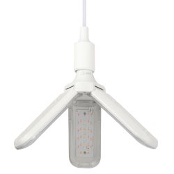 Фитолампа для растений светодиодная ЭРА FITO-24W-RB-E27-FOLD 3-х лепестковая красно-синего спектра 24 Вт Е27 | Фитолампы Е27