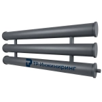 Регистр отопления РСП-3x159x4,0-7000 трёхрядный секционный с плоскими заглушками