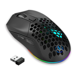 Игровая мышь беспроводная HXSJ T28WB с RGB подсветкой, 4800 DPI