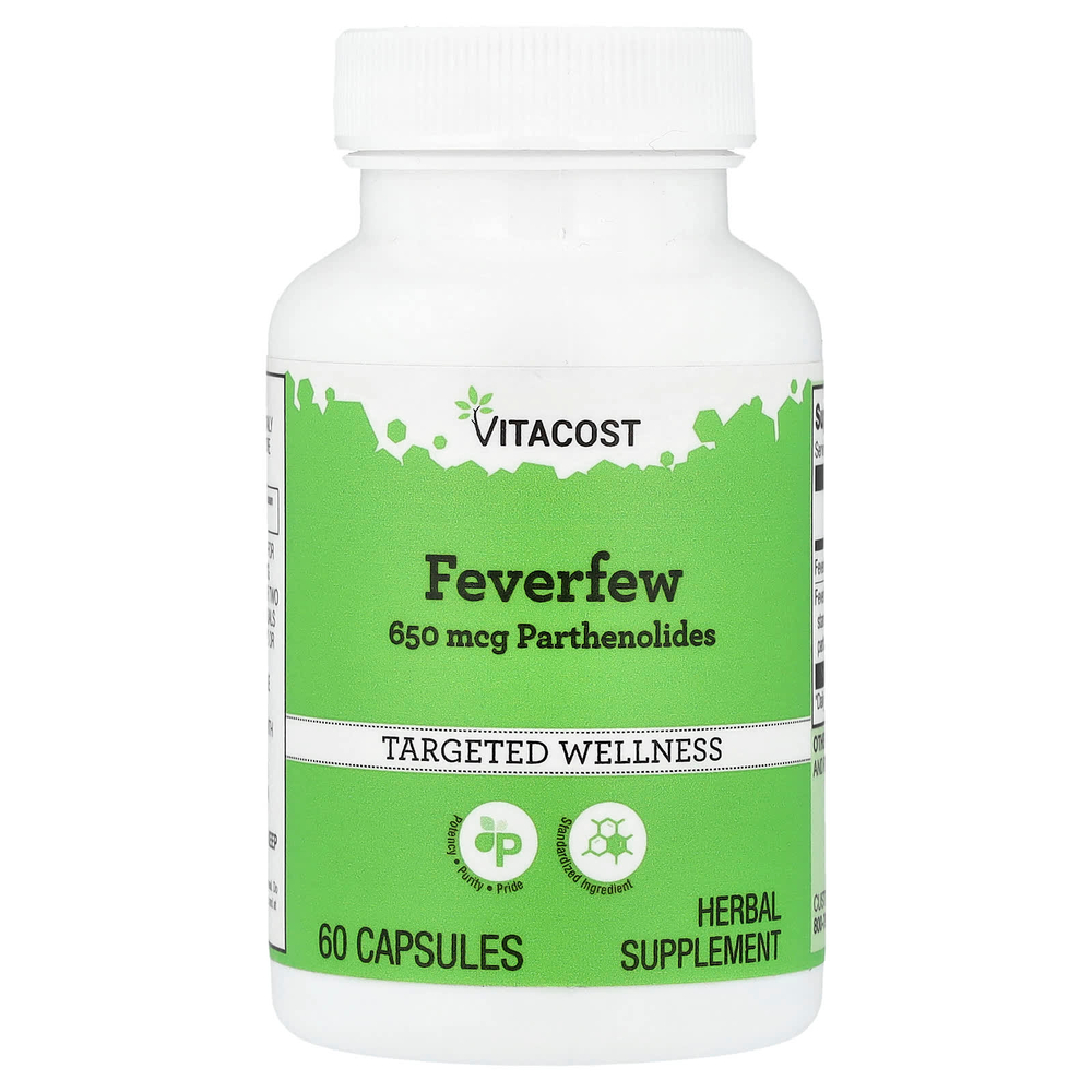 Vitacost, пиретрум, 60 капсул