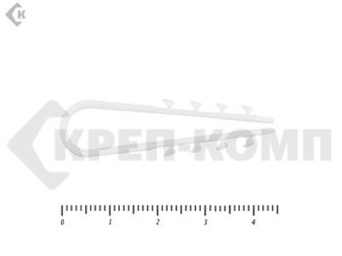 Дюбель хомут для крепления кабеля, цвет-белый 5х10 (100шт)