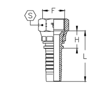 Фитинг DN 12 JIC (Г) 1.1/16