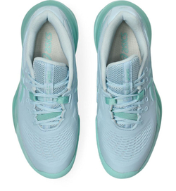 Женские теннисные кроссовки Asics Gel-Resolution X Clay - light blue/oasis green