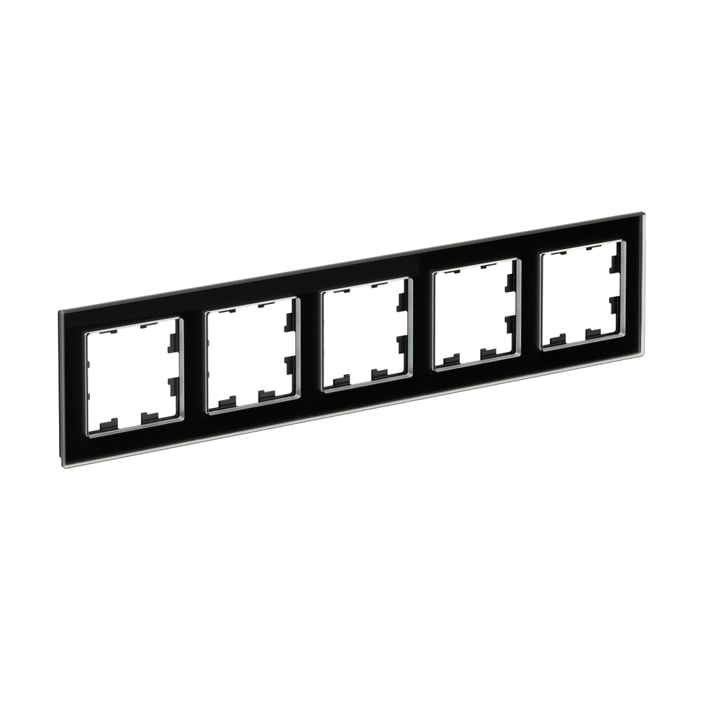 Systeme Electric AtlasDesign Nature Стекло Черный Рамка 5-ая, универсальная