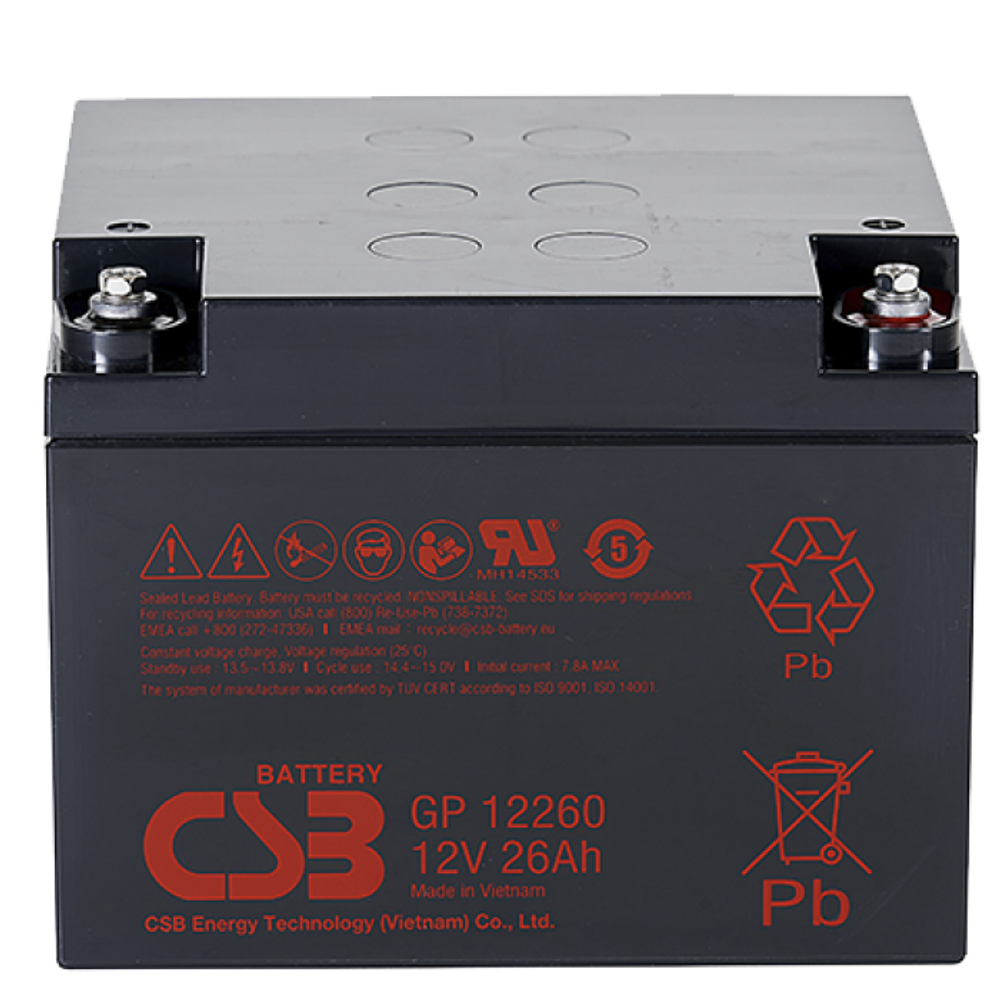 Аккумулятор CSB GP12260 - AGM ( 12В / 26Ач ) Аккумулятор CSB GP12260 - AGM ( 12В / 26Ач )