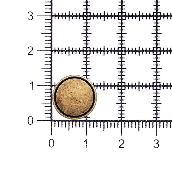 Пуговицы металл на ножке 20L=12.5 мм, (OB бронза), ME_678, 36 шт