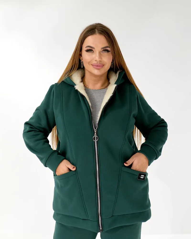 Костюм с мехом УК-5478-3 Фабрика Моды