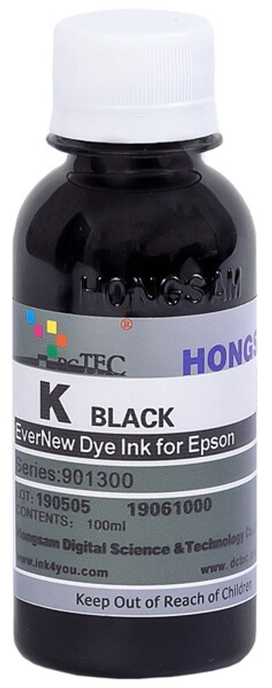 Чернила DCTec — HONGSAM водорастворимые для Epson серия: 901300 - Black (Черный) 100 мл. Чернила DCTec — HONGSAM водорастворимые для Epson серия: 901300 - Black (Черный) 100 мл.