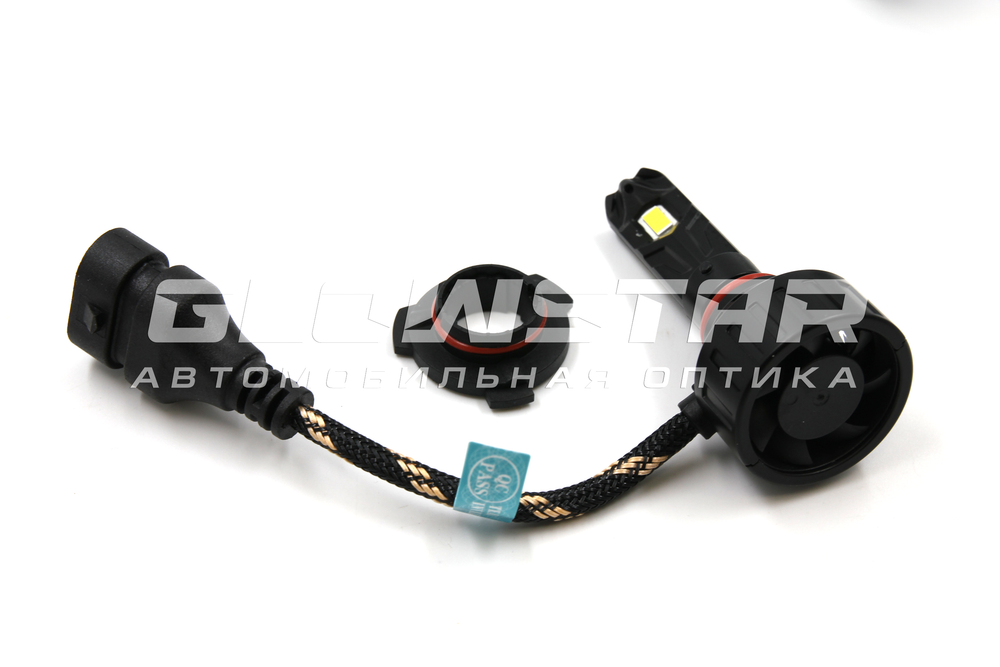 Cветодиодные лампы HB3 (9005) Sariti F8 с вентилятором, 12V, 40W, 5500K (комплект, 2шт)