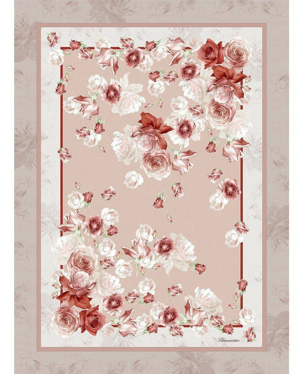 Плед 135х185 Blumarine Rose сатиновый розовый