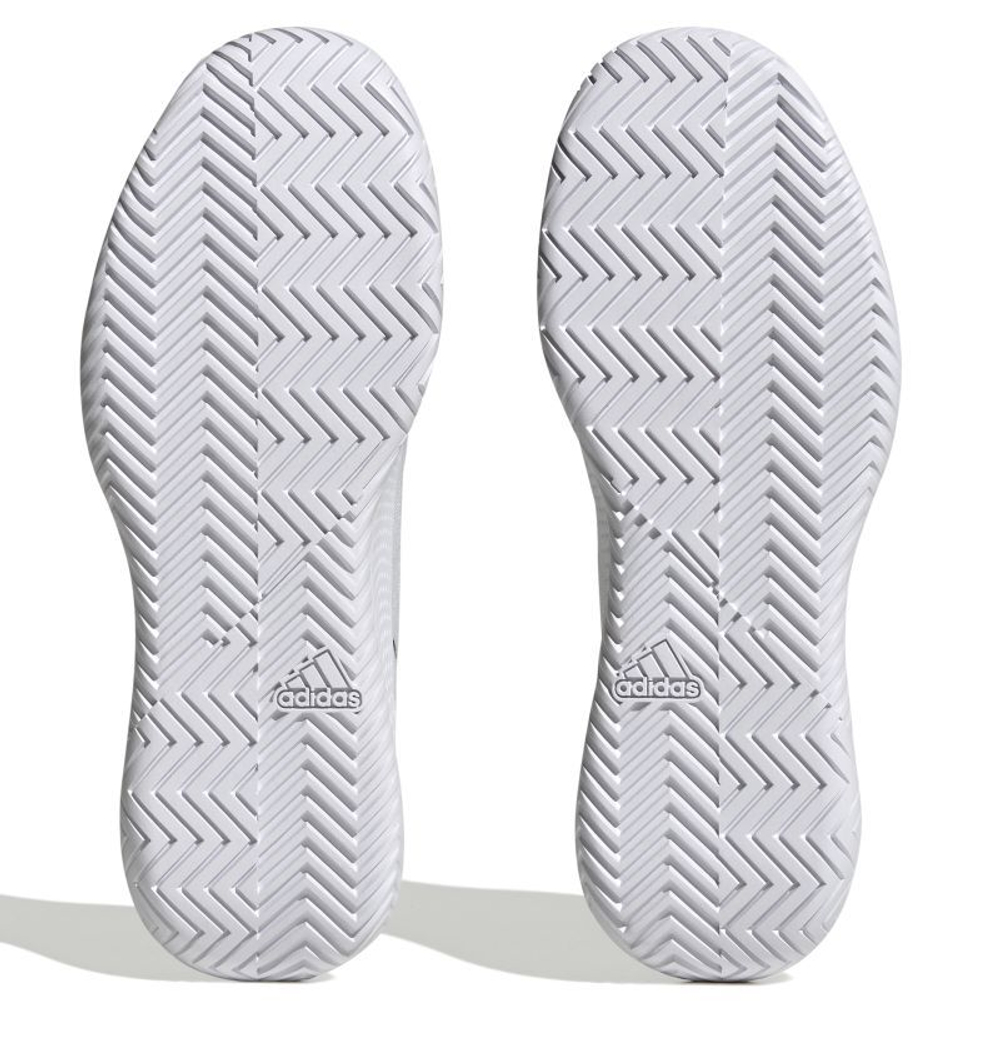 Мужские кроссовки теннисные Adidas Defiant Speed - белый, черный, Серебро