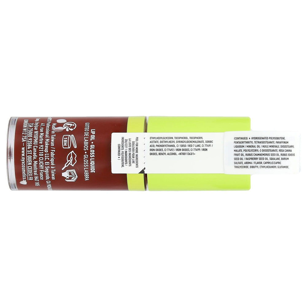 NYX Professional Makeup, Капля для губ с жирным маслом, 08 Status Update, 4,8 мл (0,16 жидк. Унции)
