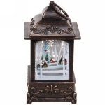 Сувенир с подсветкой Christmas «Фонарь - Зиминий переполох» 13х7,3х7,3 см (работает от 3х батареек ААА)