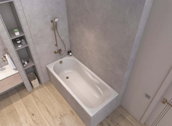 Ванна чугунная Wotte Comfort UR 180х80х44,5  c отверстиями для ручек