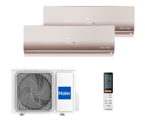 Мульти сплит-система Haier на 2 комнаты (20+20 кв.м.) FLEXIS Gold