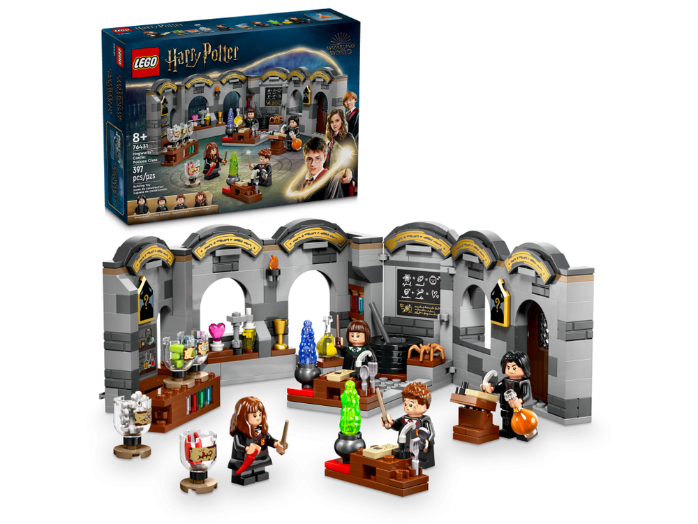 Конструктор Лего Гарри Поттер Хогвартс Класс зелий | LEGO Harry Potter Hogwarts Potions Class - 76431, 397 деталей (8+)