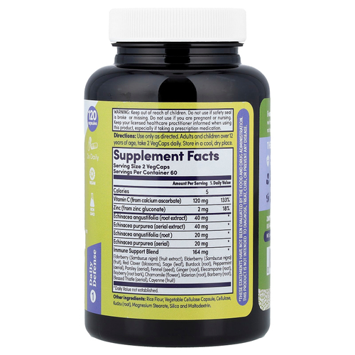 Zand, Naturals, Insure Herbal, поддержка иммунитета, 120 вегетарианских капсул