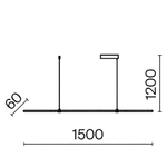Подвесной светодиодный светильник Maytoni Halo MOD005PL-L48BK