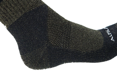 Носки Alpika Hunter Merino ТН-05ТЗ ( -25°С 45% шерсть Мериносов ) Тёмно-Зелёные -