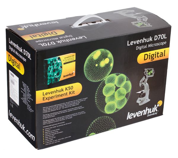 Микроскоп цифровой Levenhuk D70L, монокулярный