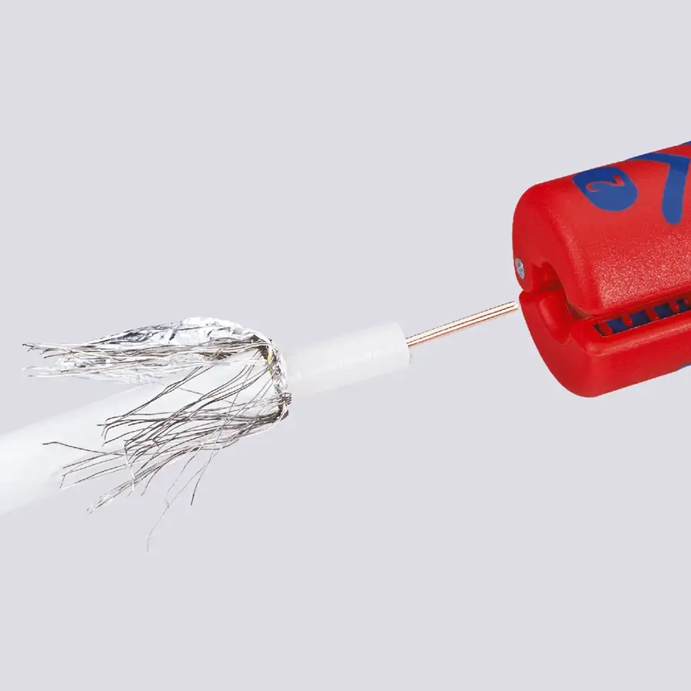 Инструмент для снятия изоляции с коаксиальных кабелей 100 мм Knipex 16 60 100 SB
