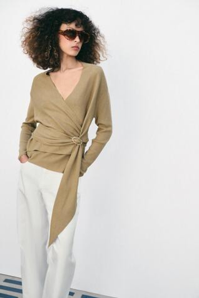 ТРИКОТАЖНЫЙ ЖАКЕТ НА ЗАПÁХЕ — ZARA