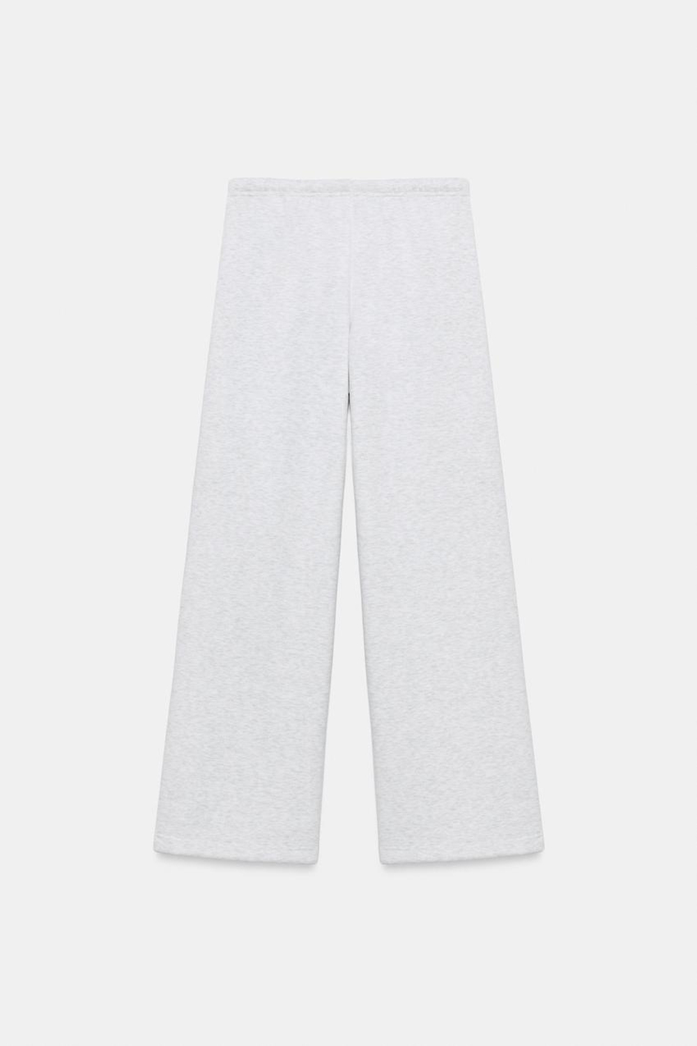ZARA БАЗОВЫЕ БРЮКИ ПРЯМОГО КРОЯ, СЕРЫЙ МЕЛАНЖ