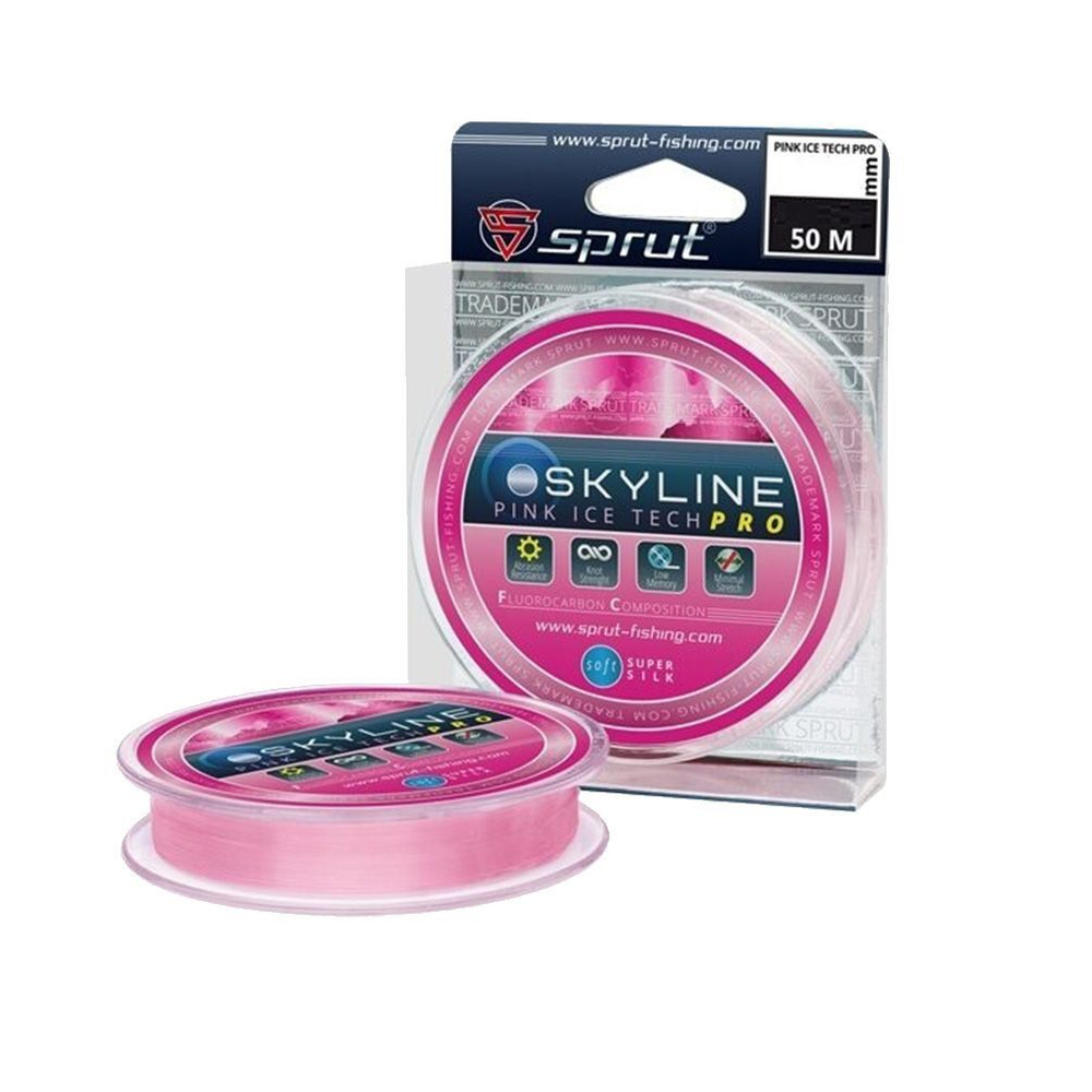 Леска для зимней рыбалки Sprut SKYLINE IceTech PRO Titanium (0,285mm/50m), 1 штука